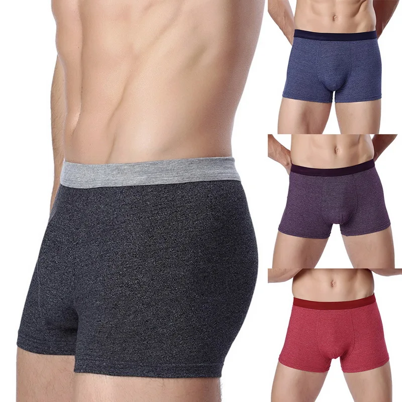 

Cotton Linen Seamless Men Underwear Breathable Boxer Patchwork Ropa Interior Hombre Soft Calzoncillo Hombre Quality Boxershorts