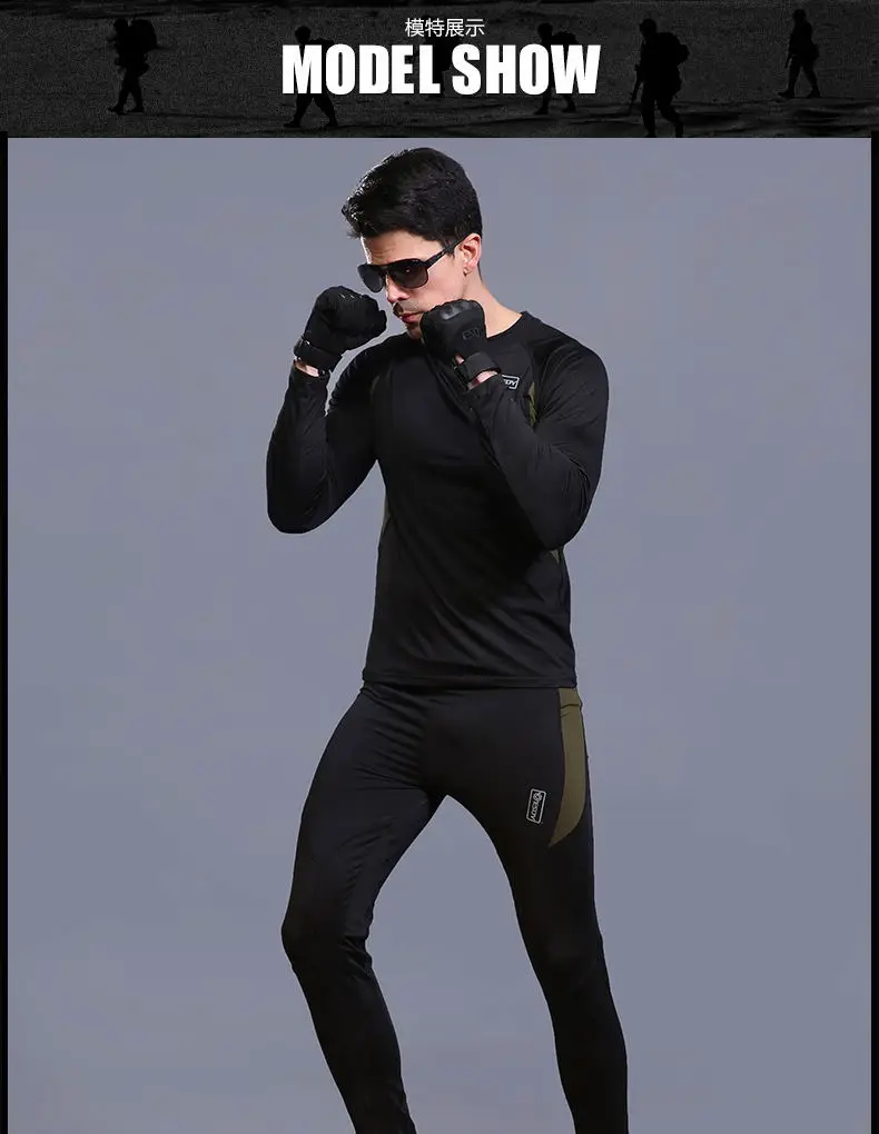 

Men's sportswear sports suit high quality warm sports suit men's running training suit jogging gym fitness running sportswear