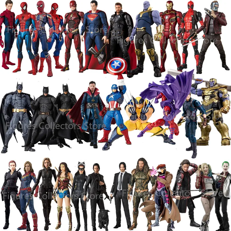 

Avengers Infinity War Thanos Doctor Strange Iron Man SpiderMan Star Load Black Widow Deadpool John Wick Action Figure Toy Gift