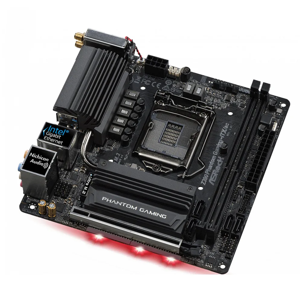 Материнская плата ASRock Z390 PHANTOM GAMING-ITX/AC S1151 MITX