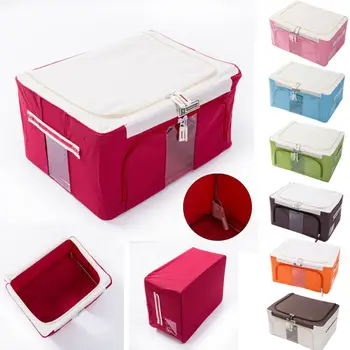 

22L Foldable Oxford Fabric Storage Box Drawer Toys Clothes Quilt Organise Box Convenient clothing storage bag