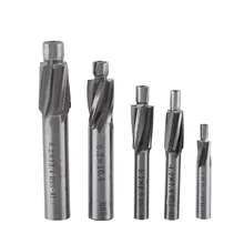 

5Pcs M3-M8 HSS Counterbore End Mill Pilot Slotting Tool Milling Cutter Countersink End Mills