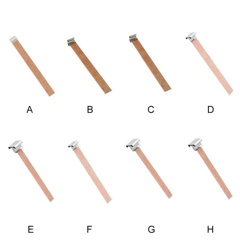 50 шт. 50/60/90/130/150 мм деревянный фитиль свечи с подсвечником деревянным фитилем ядро для поставки соевый воск свечи Parffin