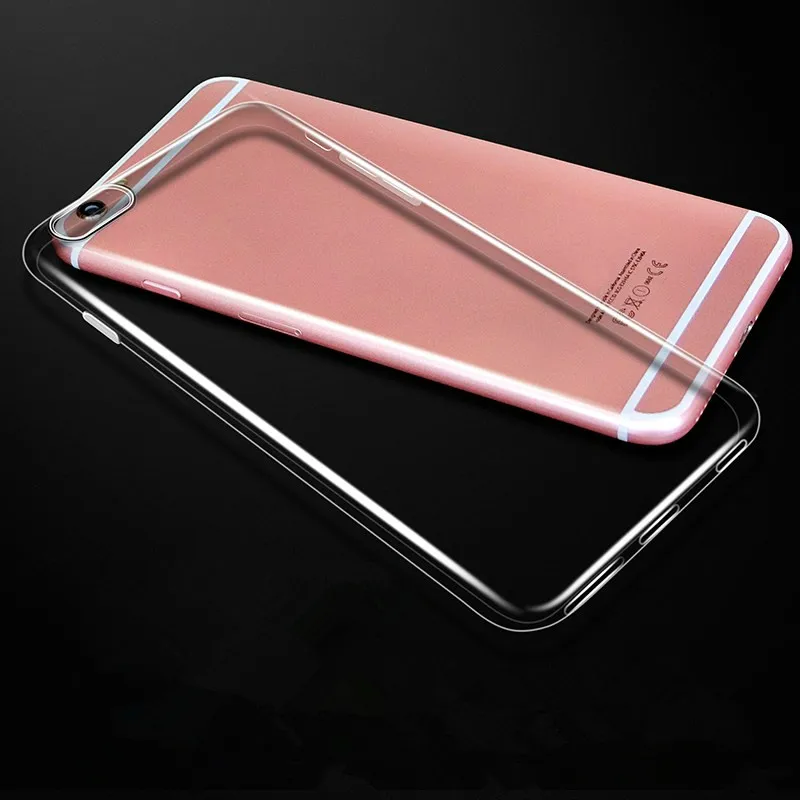 Прозрачный силиконовый мягкий чехол из ТПУ для 7 7Plus 8 Plus X XS MAX XR прозрачный