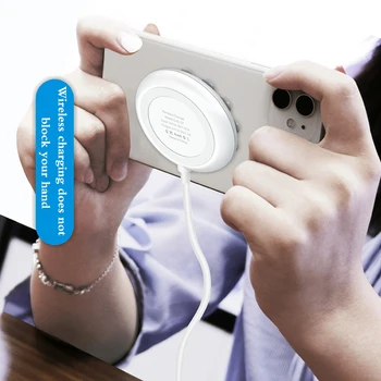 

Portable Wireless Charger For IPhone XR XS Max 10w Fast Charging Strong Suction Cup Charging Pad For Samsung Note 10 9 S9+ S8