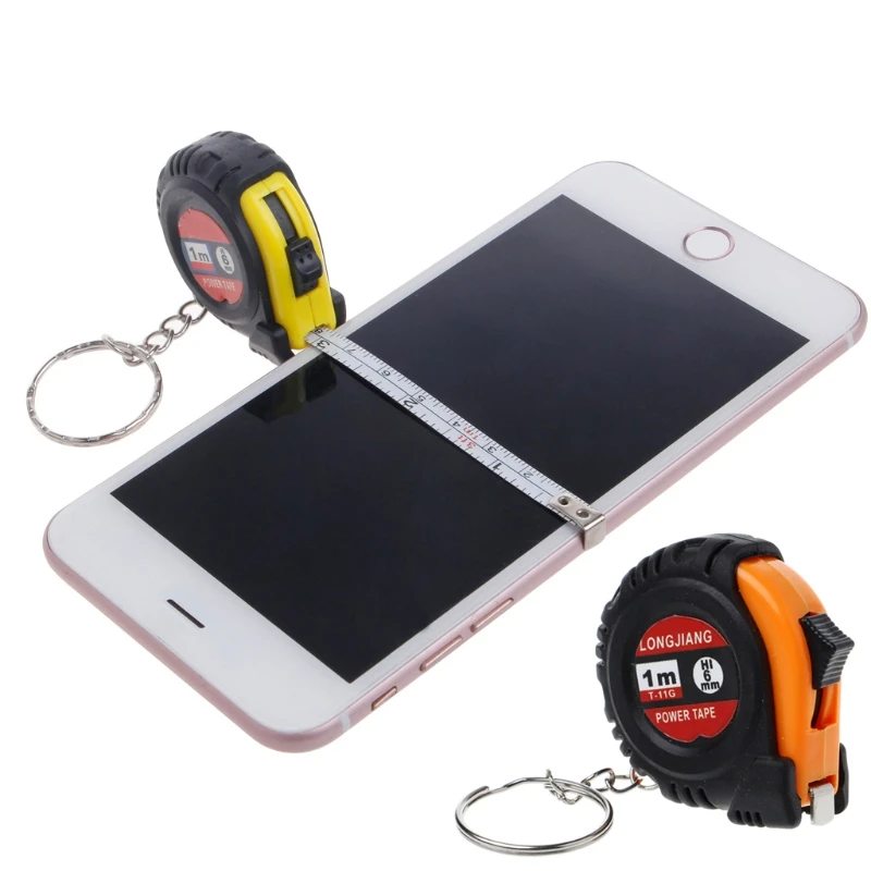 

Retractable Ruler Tape Measure Key Chain Mini Pocket Size Metric 1m