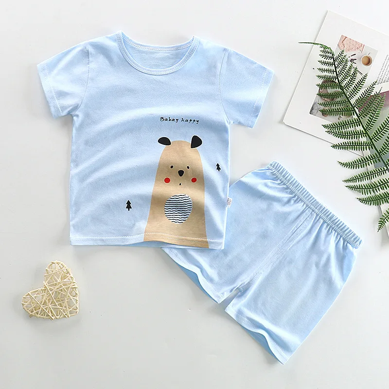 

T-shirt Parent-Child Cartoon Printed Pattern Pure Plain T-shirt Lovely Leisure Basic T-shirt Summer Interesting Shirt Parent-Chi