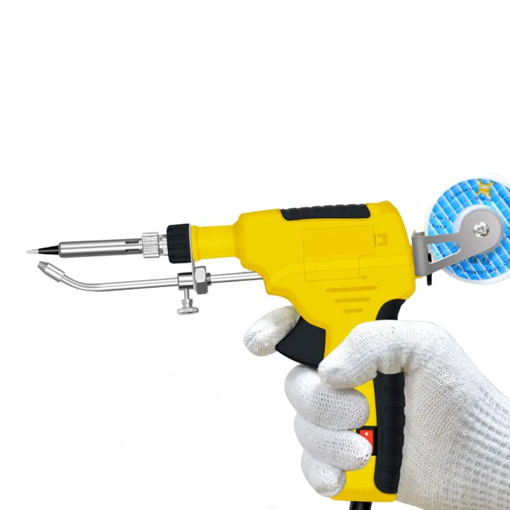 

5PCS/Set Soldering Gun Soldering Iron Kit Professional Welding Tool with Tweezers Wires for Circuit Board Repair #40