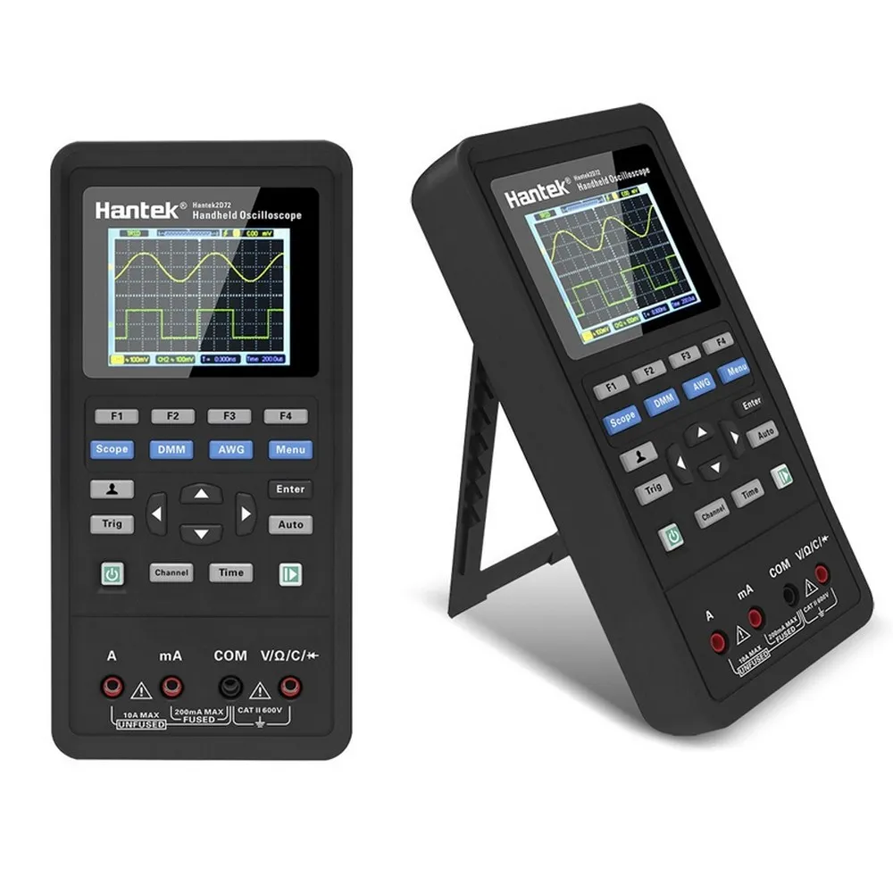 

Hantek 3in1 Digital Oscilloscope Waveform Generator Multimeter Portable USB 2 Channels Color LCD Display Test Meter Tools