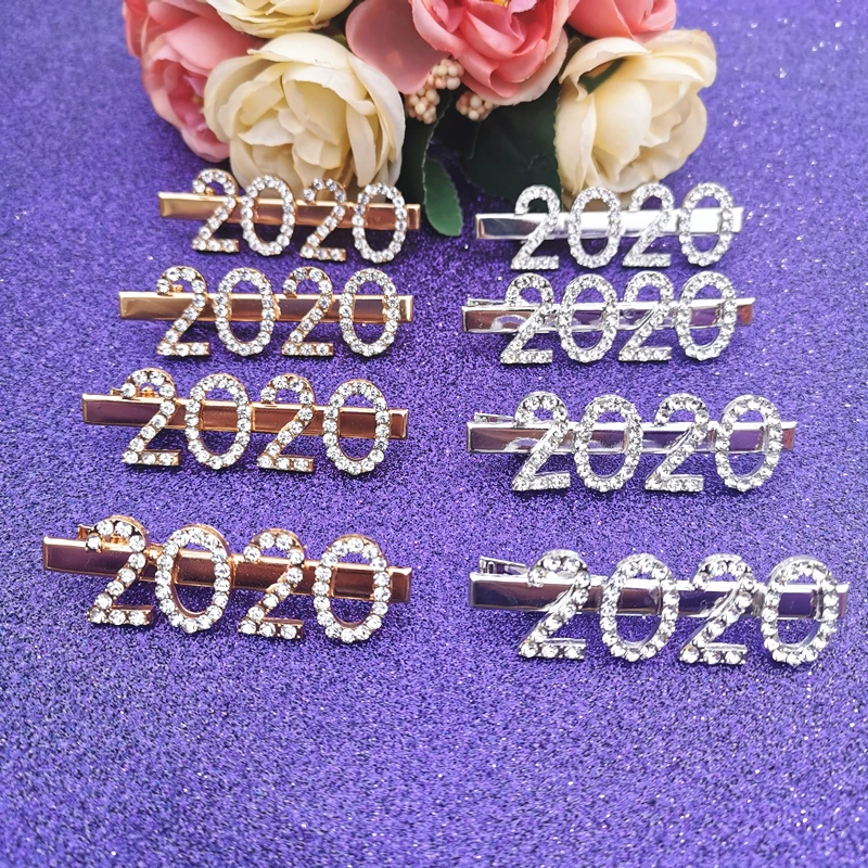 2020 New Design Silver Color Number Hair Clip Fashion Alligator Clips Pins for Lady | Украшения и аксессуары