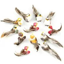 12 шт. искусственная пена перо Моделирование Птица домашний сад свадебные украшения