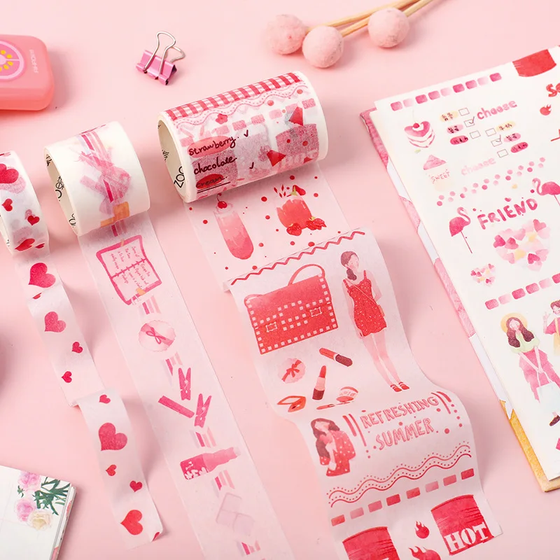 

Listen to the Late Summer Series Decorative Adhesive Tape Masking Washi Tape set DIY Scrapbooking Sticker Label cute stationery