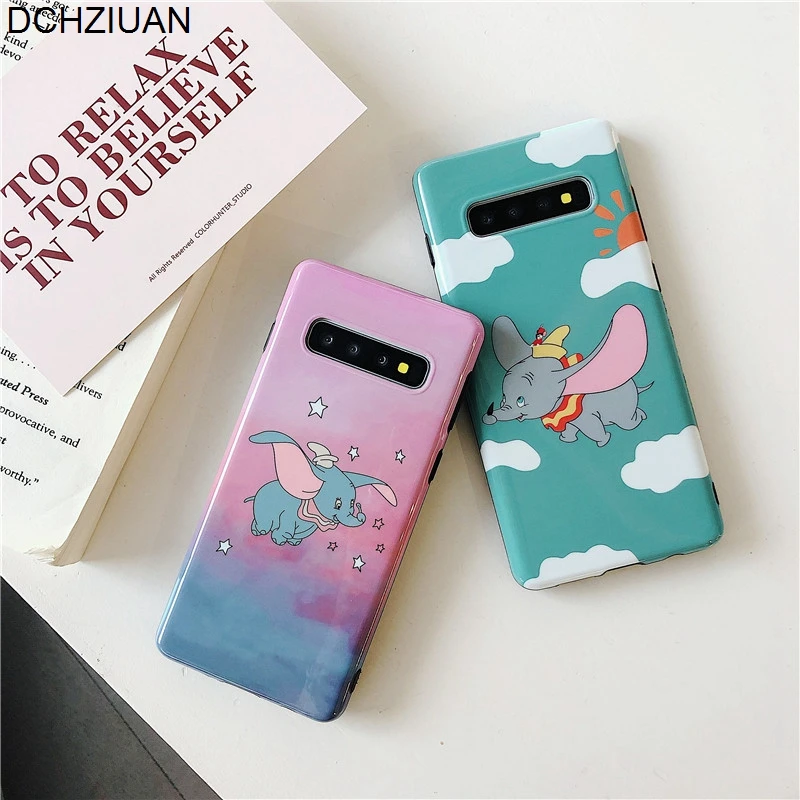 DCHZIUAN чехол для samsung Galaxy Note 10 Note10 Plus S10 Plus S10 5G милый мультфильм Dumbo Sesame уличный чехол для телефона