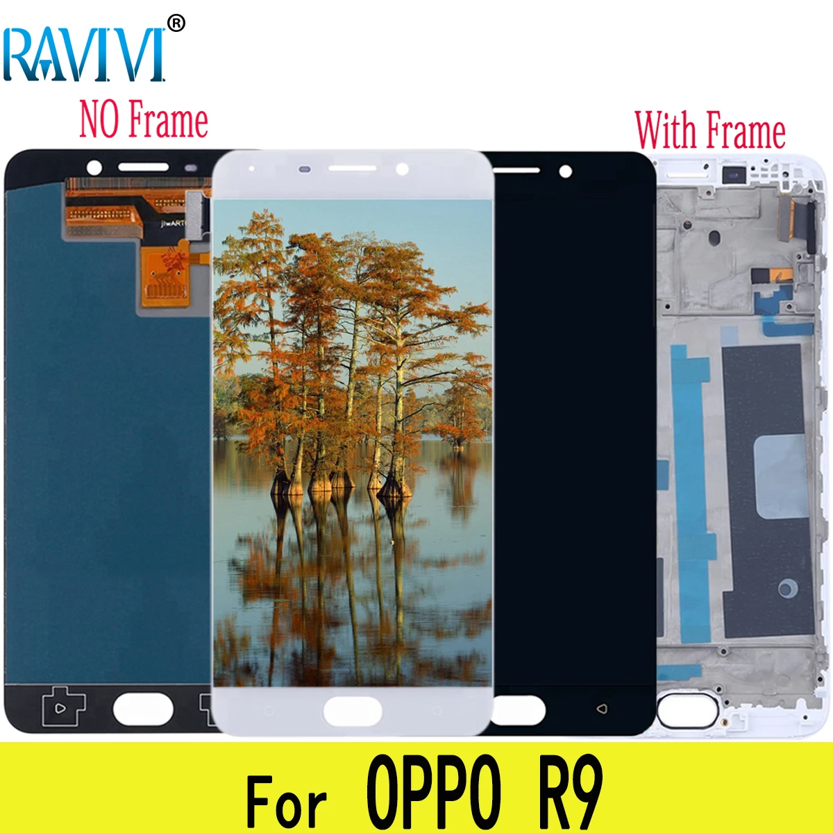 ЖК-дисплей 5 дюйма R9 для OPPO F1 Plus R9m R9tm X9009 кодирующий преобразователь сенсорного