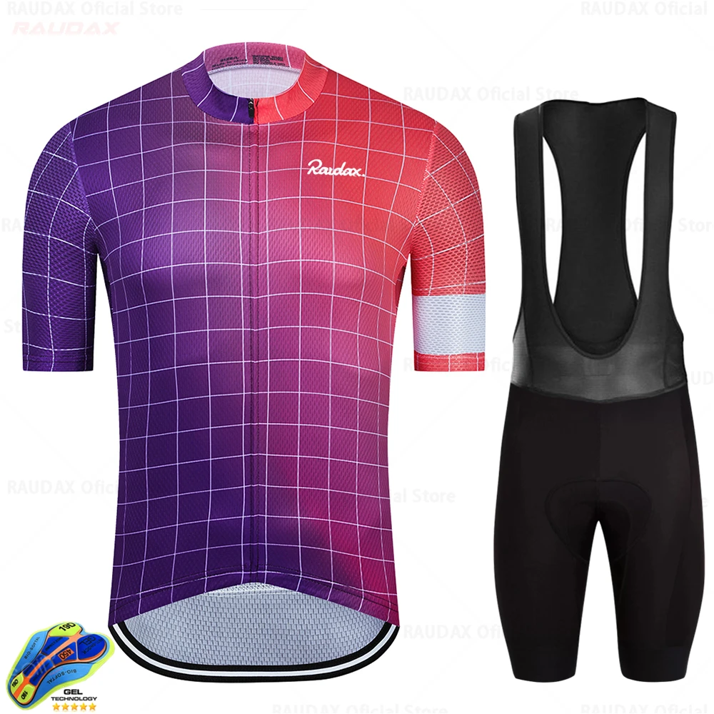 RAUDAX New Men Summer Cycling Jerseys Set Team Bicycle Outdoor Cycling Wear  MTB Bike Highway Ropa Ciclismo Hombre Short Sleeve|Cycling Sets| -  AliExpress