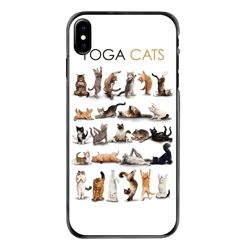 Для iPhone 11 Pro iPod Touch 4 4S 5 5S 5C SE 6 6S 7 8 Plus X XR XS MAX жесткий чехол для телефона милый Йога