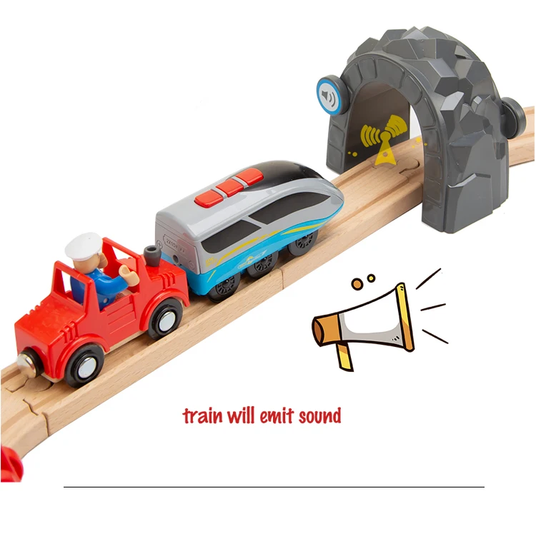 Дети Электрический поезд игрушки набор магнитный поезд литья под давлением слот игрушка подходит для Стандартный деревянный поезд трек
