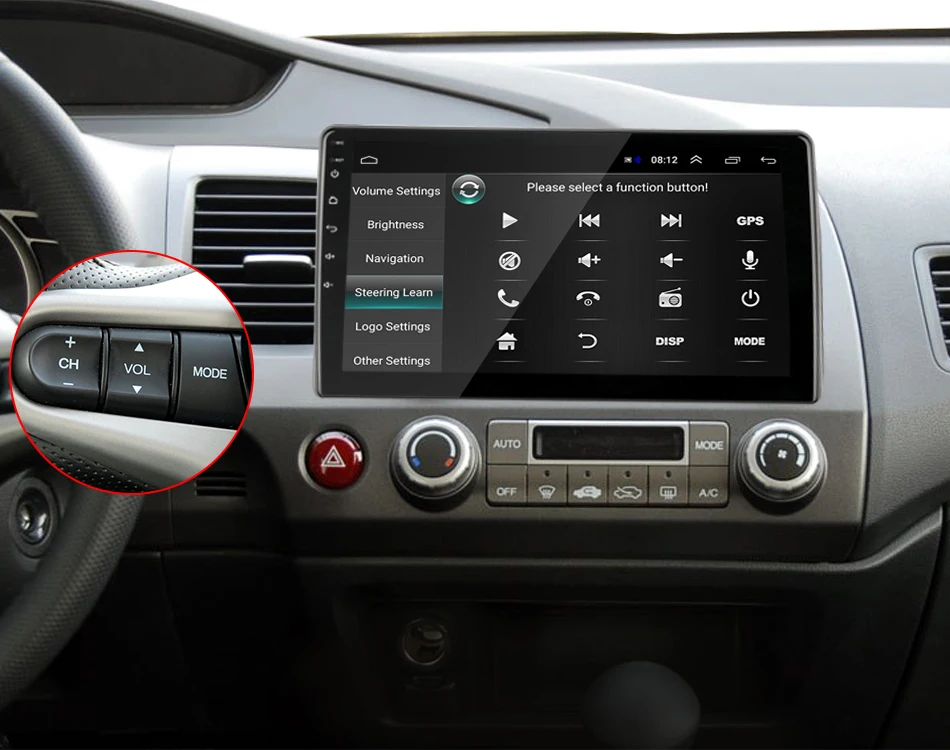 Best 10" 2G 32G Android 8.1 4G NET WIFI RDS DSP Car Radio Multimedia Video Player for Honda Civic 2005-2011 Navigation GPS HiFi 16