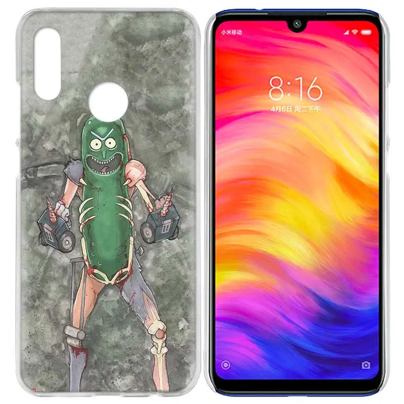 Чехол для Xiaomi Redmi Note 7 7A фотоаппаратов моментальной печати 7S 6 6A 5 Y3 K20 mi 8 до 9 лет CC9 CC9E A1 A2 A3 играть F1 Lite Pro Plus Рик и Морти Pickle Ric