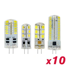 10 шт. G4 Светодиодный светильник высокой мощности 3 Вт SMD2835 3014 DC 12 В AC 220 В белый/теплый белый светильник, заменить галогенный Точечный светильник, люстра