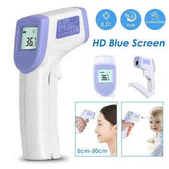 

LCD Digital Non-contact IR Infrared Thermometer Forehead Body Temperature Meter