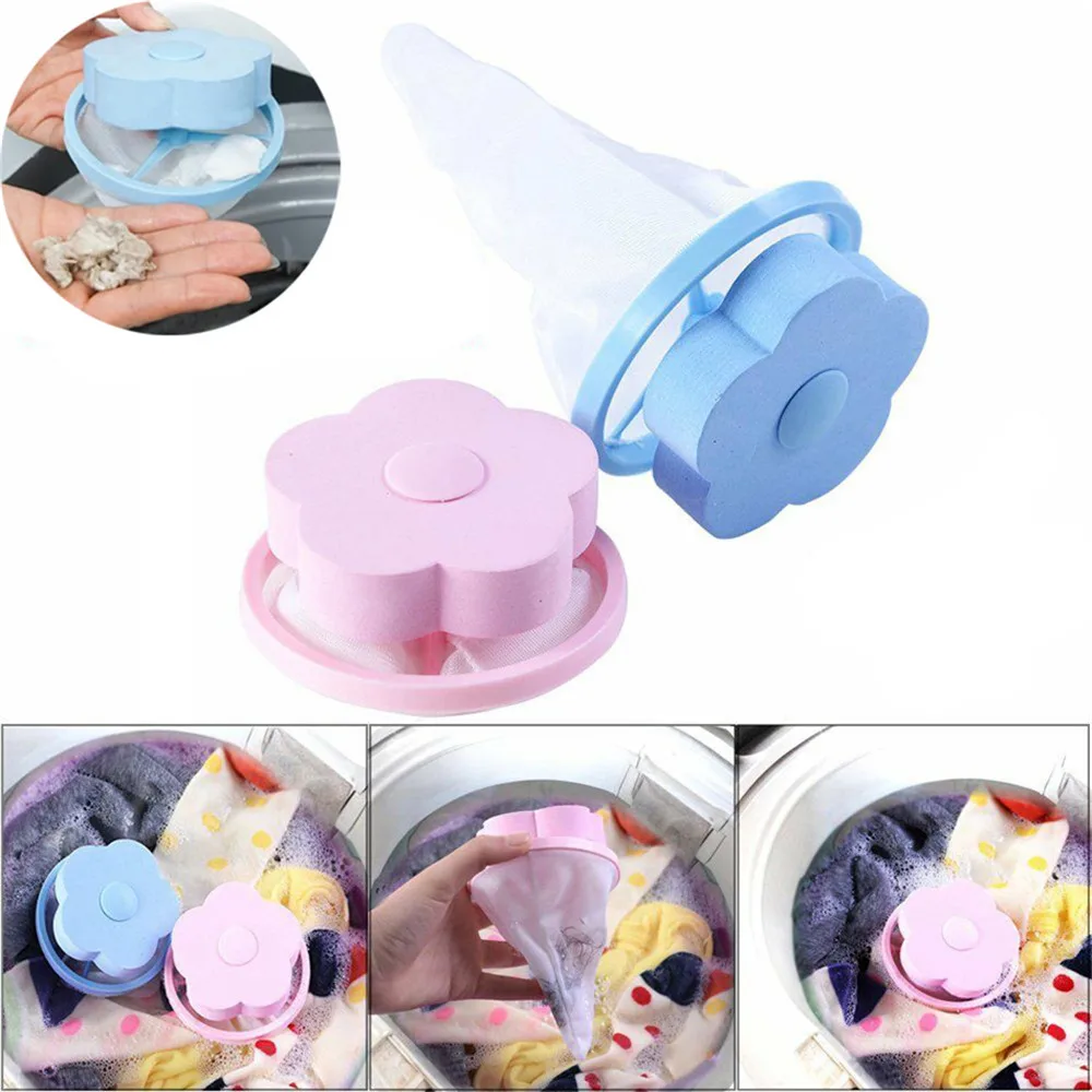 

Washing Machine Filter Bag Floating Lint Hair Catcher Mesh Pouch Laundry Tool