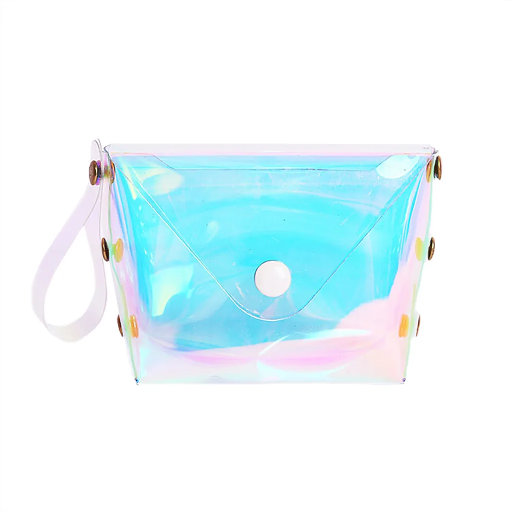 

Women Wallets Coin Purse Coin Purse Fashion Mini Jelly Coin Bags Transparent Gradient Card Holder For Kids And Ladies