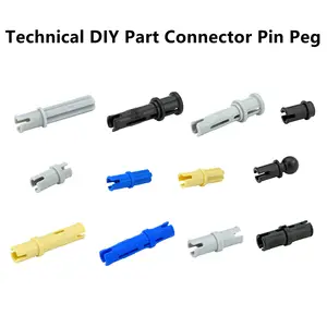Creativo ladrillos MOC piezas técnicas Pin conector Peg eje transver 