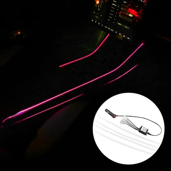 

Atmosphere With App Controller Color Changing High Brightness RGB Neon Lamp Tubes ABS LED Strip Lights For Tesla Model 3