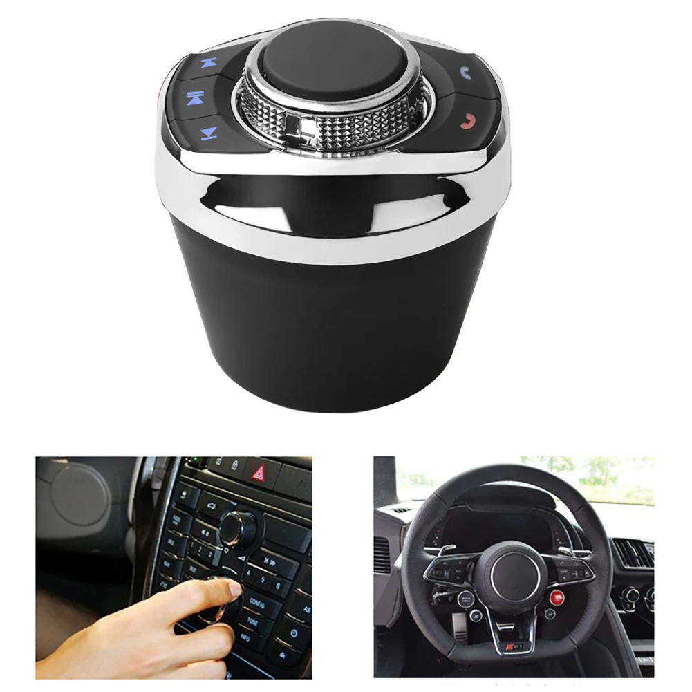 

New Universal Car Wireless Steering Wheel Control Button With LED Light 8-Key Functions For Car Android Navigation Player