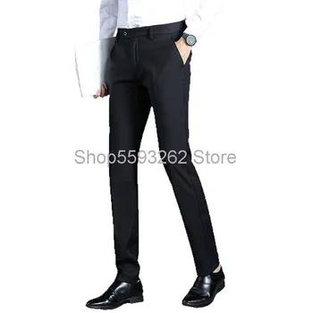 

2020 business dress men's trousers non-iron City straight tube work suit pants