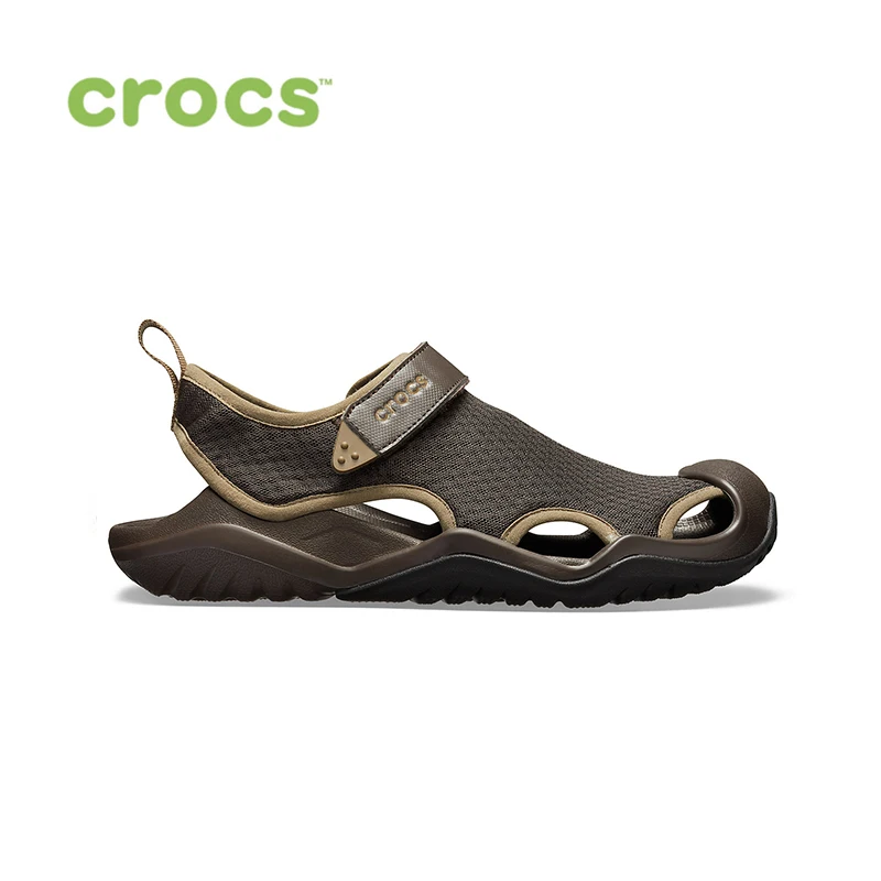 CROCS Swiftwater Mesh Deck Sandal M MEN for male men's summer shoes beach TmallFS rubber slippers | Спорт и развлечения