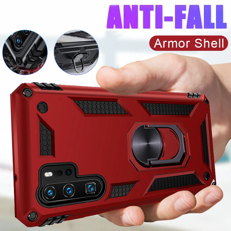 Luxury Armor Shockproof Case For Huawei P20 P30 Lite Mate 20 30 Pro Honor 10 9X Nova 5T P Smart 2019 Silicone | Мобильные телефоны
