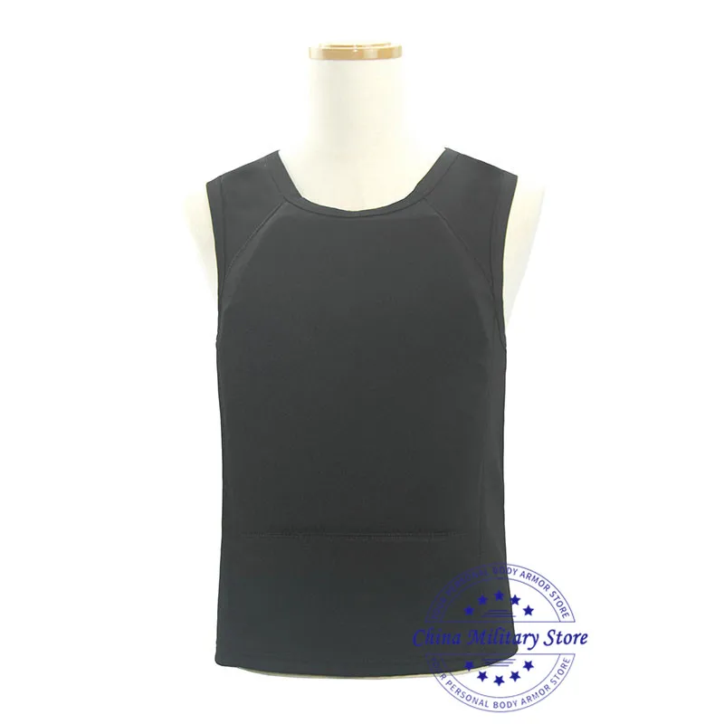 NIJ IIIA Standard High Quality Soft Lightweight Bulletproof Concealable T-shirt 9mm Para FMJ & .44 Mag. JHP Bulletproof Vest