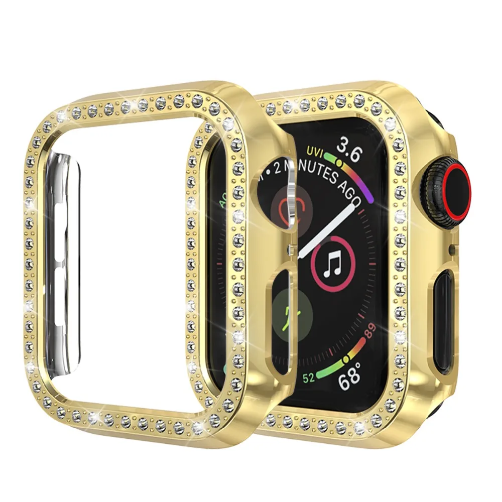 Защитный чехол для Apple Watch, версии 5/4/3/2/1 40 мм 44 расположен в городе дрель ПК Материал чехол s для наручных часов iWatch, версия 3, 2, 42 мм, 38 мм
