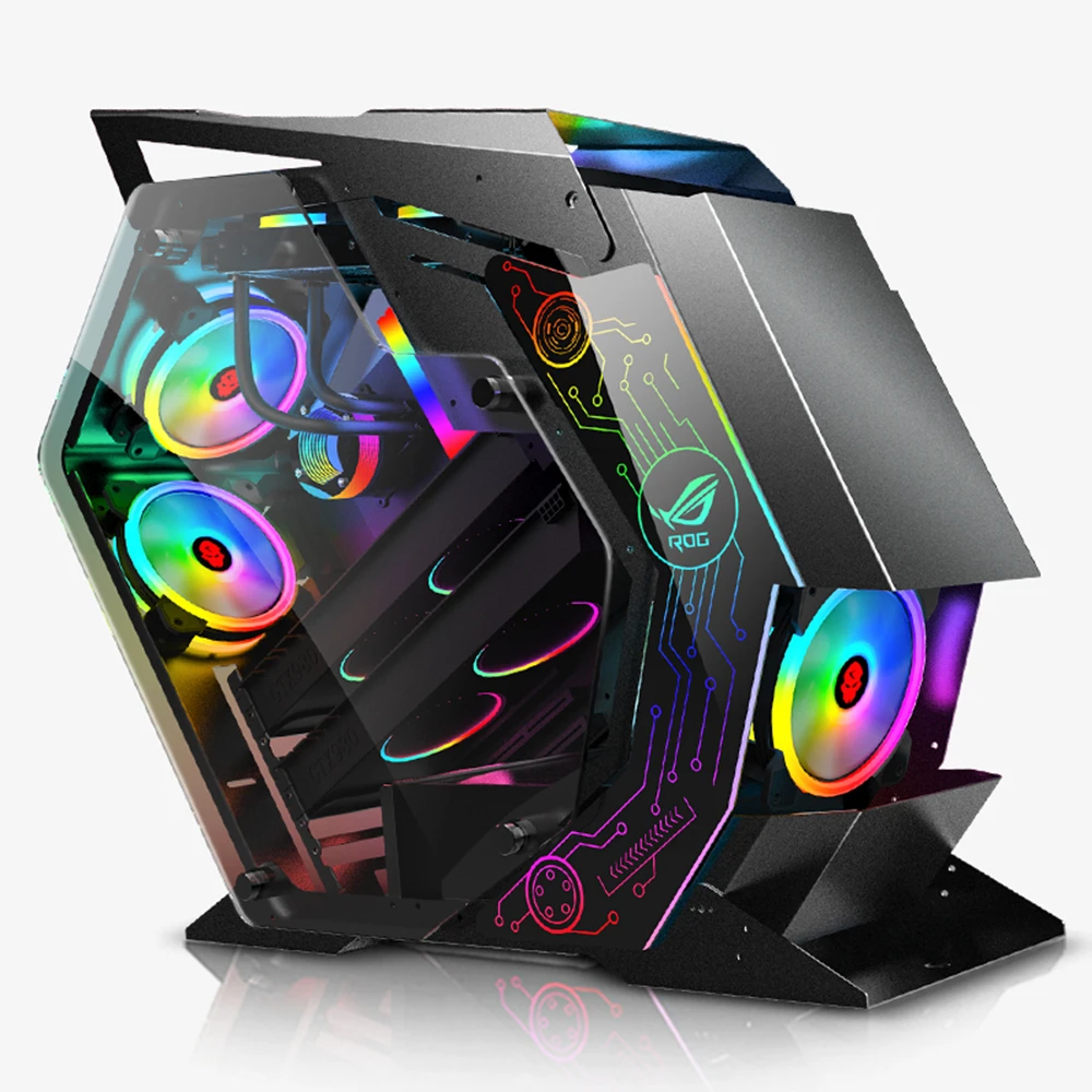 Mid-Tower ATX/M-ATX/ITX PC Gaming Computer Case,Tempered Glass,for Desktop PC Computer,Black WSNBB Gaming Case Mid-Tower ATX/M-ATX/ITX PC Gaming Computer Case,Tempered Glass,for Desktop PC Computer,Black WSNBB Gaming Case