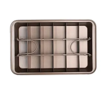 

Baking tray cake mold non-stick baking tray square bread baking thickening solid bottom Diy Square Baking Tray