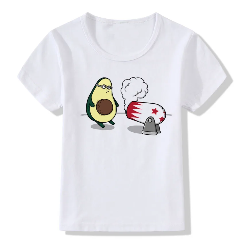 Летние детские топы, футболки с принтом авокадо, Детская футболка с забавным принтом «Let's Avo» для мальчиков и девочек - Цвет: C10