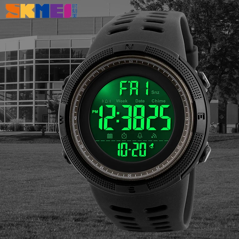 SKMEI Brand Men Sports Watches Fashion Chronos Countdown Waterproof LED Digital Watch Man Military Wrist Watch Relogio Masculino - Image 2