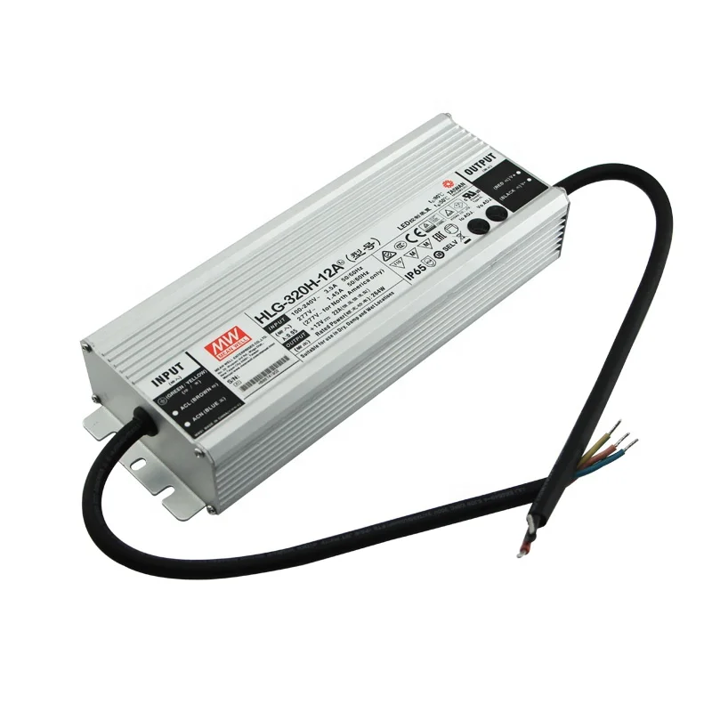 US $196.00 Meanwell 320W 12V Power Supply HL320H12A IP65 Waterproof LED Driver