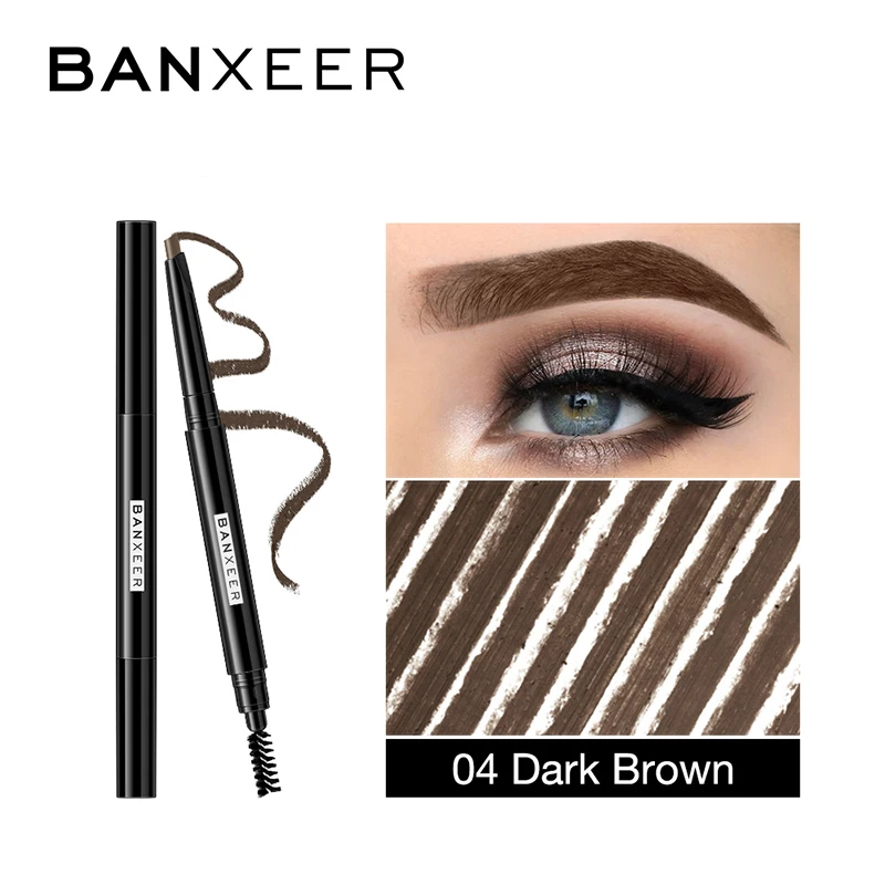 BANXEER, инструмент для макияжа, автоматический карандаш для бровей, легко стирается, стойкая краска, микроблейдинг, водостойкий, не цветущий, модный, TSLM2 - Цвет: 04