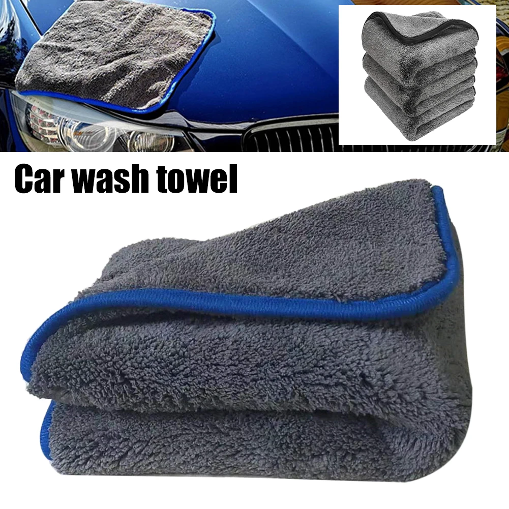 Car Wash Towel Microfiber 1200gsm Thick Washing Towel Car Cleaning