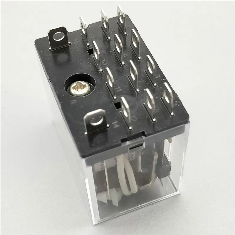1 шт. LY4NJ HH64P мини-реле P143 14-контактный 10A с светодиодный промежуточное реле 12VDC 24VDC 220V 10A общего назначения реле