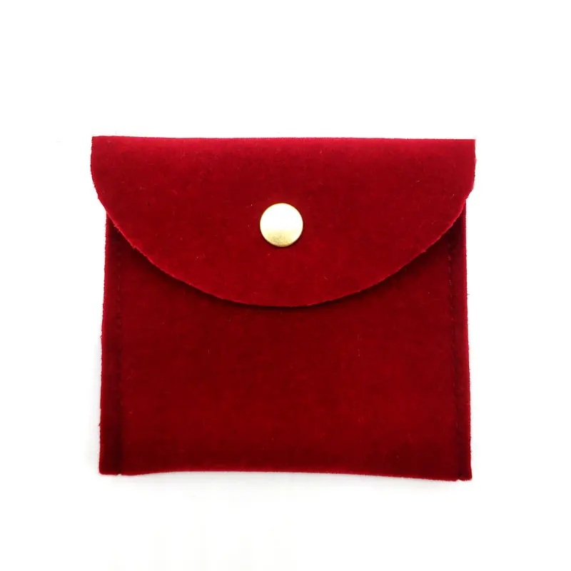 dark red 8x8 см конверт бархатные сумочки бархатные ювелирные изделия Подарочная упаковка мешочек с защелкой пыленепроницаемые хранения ювелирных изделий можно настроить - Цвет: dark red