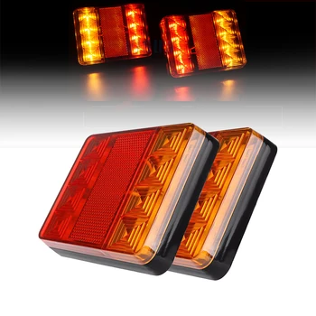 

1pcs Car 12V 8LED Trailer Tail Light Left and Right Taillight Truck Car Van Lamp IP65 waterproof Trailer taillight