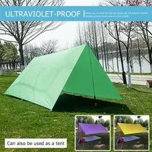 Навес парус портативный практичный Ткань Оксфорд 300x300 см Путешествия влагостойкий Водонепроницаемый походный коврик лагерь на открытом воздухе прочный