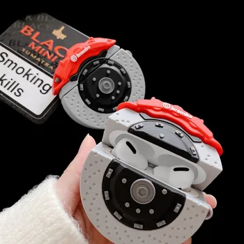 

Airpods pro case car break disc brembo endless 3D SOFT Silicone interesting racing style protective cover case with hook