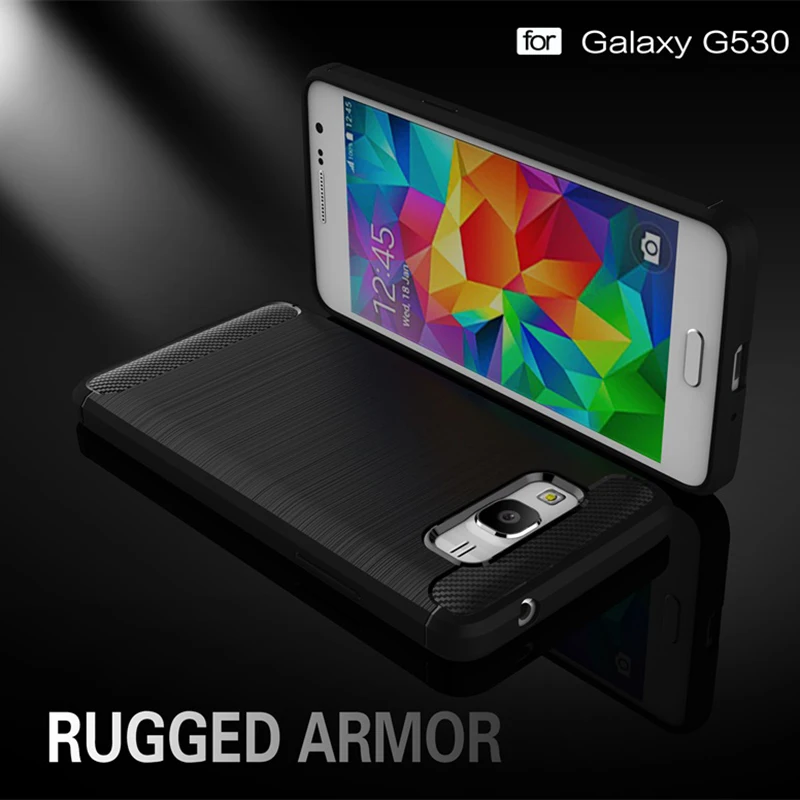Для samsung Galaxy G530 чехол Чехол для Grand Prime мягкий силиконовый из углеродного волокна