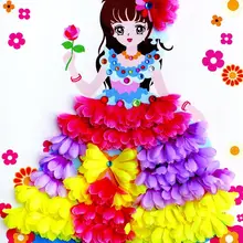 Гадкий Xiaoya ручной работы Цветы Живопись Дети DIY творческое искусство и ремесло украшение игрушка 12-узор смешанный