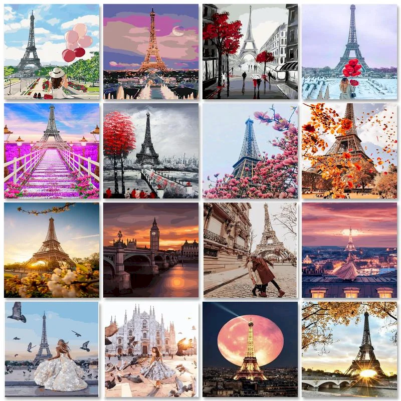 

Gatyztory Paintings By Numbers Landscape Diy Crafts On Canvas Coloring By Numbers Modern Wall Art Picture For Home Decor